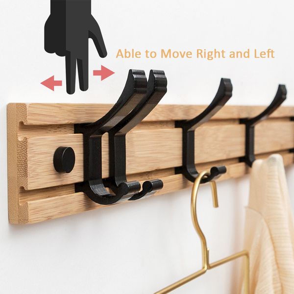 hooks & rails wall mounted coat hook wooden rack clothes robe towel hanger hat bag living bedroom bathroom 5 household products
hooks & rails wall mounted coat hook wooden rack clothes robe towel hanger hat bag living bedroom bathroom 5 household products