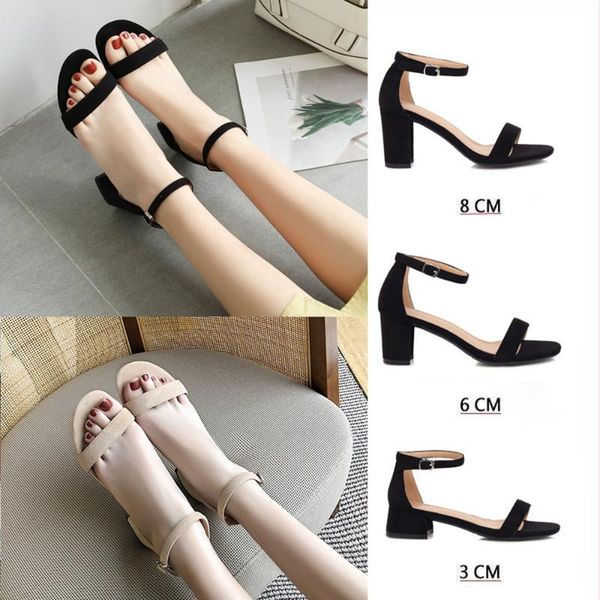 fashion ankle strap women casual sandals open toe summer high heel shoes buckle ladies office work sandalias shoes zapatos mujer, Black
fashion ankle strap women casual sandals open toe summer high heel shoes buckle ladies office work sandalias shoes zapatos mujer, Black