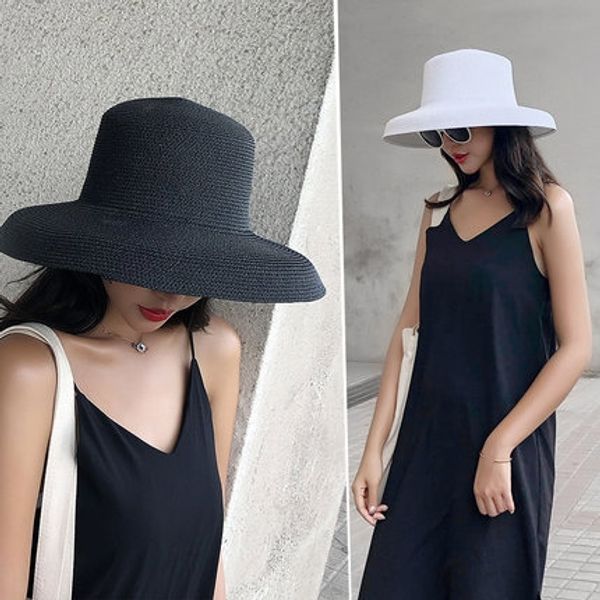 french hepburn straw hat wind cap children's summer beach sunshade straw hat sun summer beach big brim black, Blue;gray
french hepburn straw hat wind cap children's summer beach sunshade straw hat sun summer beach big brim black, Blue;gray