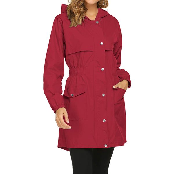 2020 autumn new arrival regular rain long sleeve women solid color lightweight waterproof raincoat zipper hooded casual jacket, Black;brown
2020 autumn new arrival regular rain long sleeve women solid color lightweight waterproof raincoat zipper hooded casual jacket, Black;brown