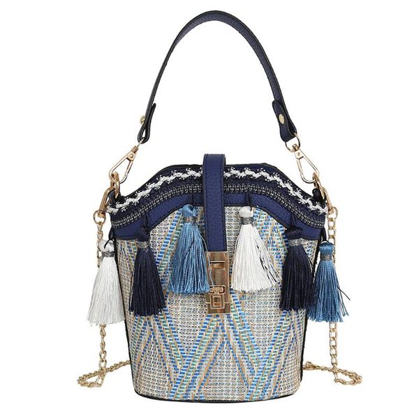 lovirs лето женщин shell bucket bag кисточка солома пляжной сумка дама плечо цепь малый
lovirs лето женщин shell bucket bag кисточка солома пляжной сумка дама плечо цепь малый
