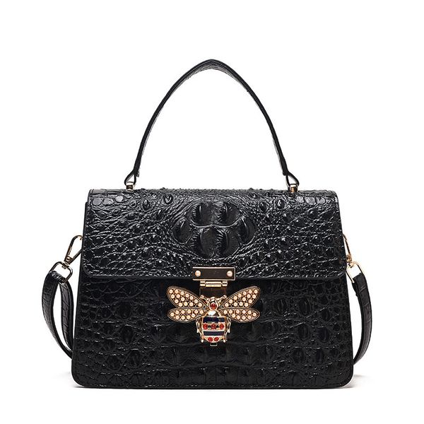 retro crocodile women handbag organizer luxury designer casual square handle purses bee buckle shoulder crossbody flap bags, Black;red
retro crocodile women handbag organizer luxury designer casual square handle purses bee buckle shoulder crossbody flap bags, Black;red