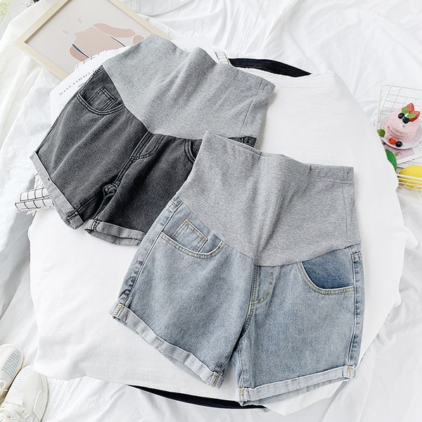 1886# maternity jeans shorts maternity jeans summer cropped denim pants belly support pants elastic waist high waist, White
1886# maternity jeans shorts maternity jeans summer cropped denim pants belly support pants elastic waist high waist, White