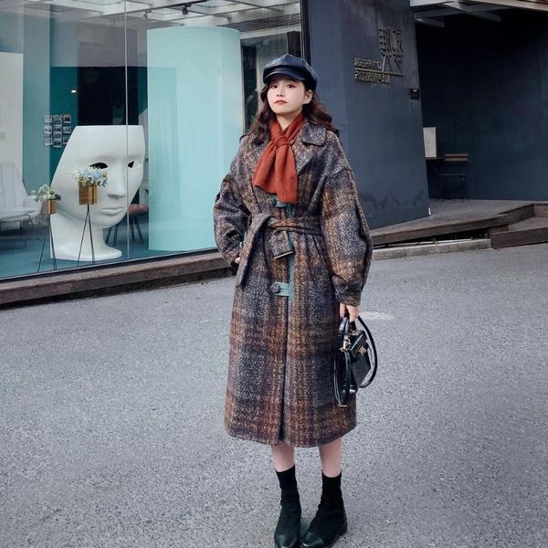 2020 autumn winter new models rough woolen coats women's warm loose lapel single-breasted high-quality fashion long coat n14, Black
2020 autumn winter new models rough woolen coats women's warm loose lapel single-breasted high-quality fashion long coat n14, Black