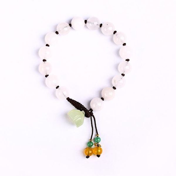 still white chalcedony luxury crystal bracelet with 10mm lap lotus hand-woven bracelets chalcedony jewelry wholesale, Black
still white chalcedony luxury crystal bracelet with 10mm lap lotus hand-woven bracelets chalcedony jewelry wholesale, Black