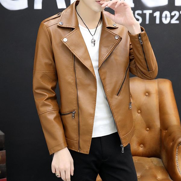 leather jackets men serkek deri mont jacket spring zipper patchwork faux leathers coat jaqueta couro masculina veste cuir homme, Black
leather jackets men serkek deri mont jacket spring zipper patchwork faux leathers coat jaqueta couro masculina veste cuir homme, Black