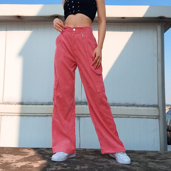 women's pants & capris wide leg women clothes fashion solid pant casual corduroy trousers high waist vintage sweatpants streetwear p906, Black;white
women's pants & capris wide leg women clothes fashion solid pant casual corduroy trousers high waist vintage sweatpants streetwear p906, Black;white
