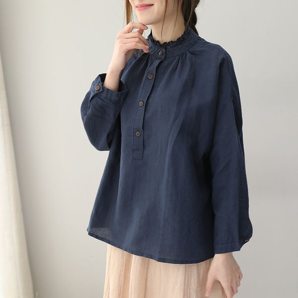 liaqd художественный пуловер shirtcotton и белье shirtwooden ухо воротник хлопок и лен рубашка женская длинный рукав осень пуловер топ рыхлы, White
liaqd художественный пуловер shirtcotton и белье shirtwooden ухо воротник хлопок и лен рубашка женская длинный рукав осень пуловер топ рыхлы, White