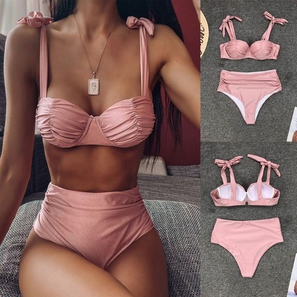 bikini 2020 women bikini solid color strappy bikini two piece swimwear matching swimsuit bathing suit swimwear beachwear 2, White;black
bikini 2020 women bikini solid color strappy bikini two piece swimwear matching swimsuit bathing suit swimwear beachwear 2, White;black