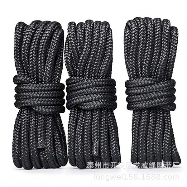 nylon dock dock rope double-layer braided anchor line mooring line double braided black nylon rope
nylon dock dock rope double-layer braided anchor line mooring line double braided black nylon rope