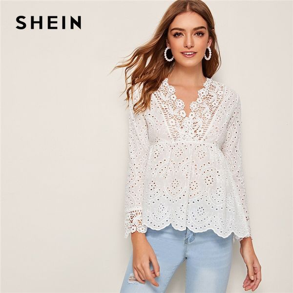 shein white v neck solid eyelet embroidery peplum blouse women 2020 autumn holiday long sleeve ruffle hem boho blouses
shein white v neck solid eyelet embroidery peplum blouse women 2020 autumn holiday long sleeve ruffle hem boho blouses