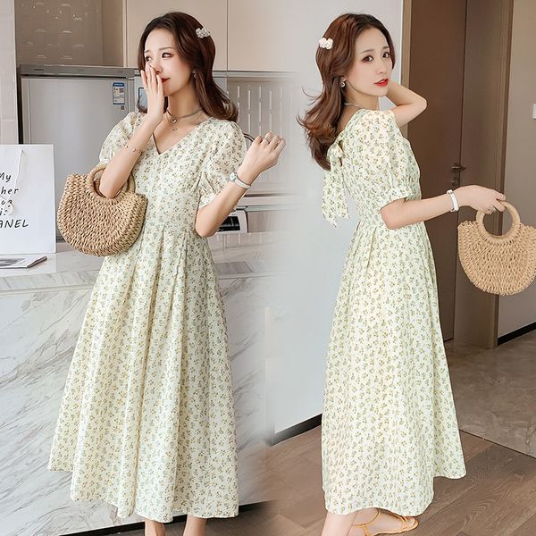 1976# maternity clothes summer short sleeve easy matching loose v neck floral dress for pregnant women pregnancy clothes, White
1976# maternity clothes summer short sleeve easy matching loose v neck floral dress for pregnant women pregnancy clothes, White