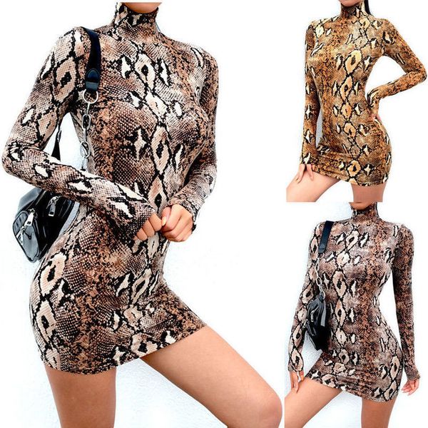 snake skin print turtleneck short sleeve dress 2020 autumn women bodycon snakeskin high neck party mini dresses, Black;gray
snake skin print turtleneck short sleeve dress 2020 autumn women bodycon snakeskin high neck party mini dresses, Black;gray