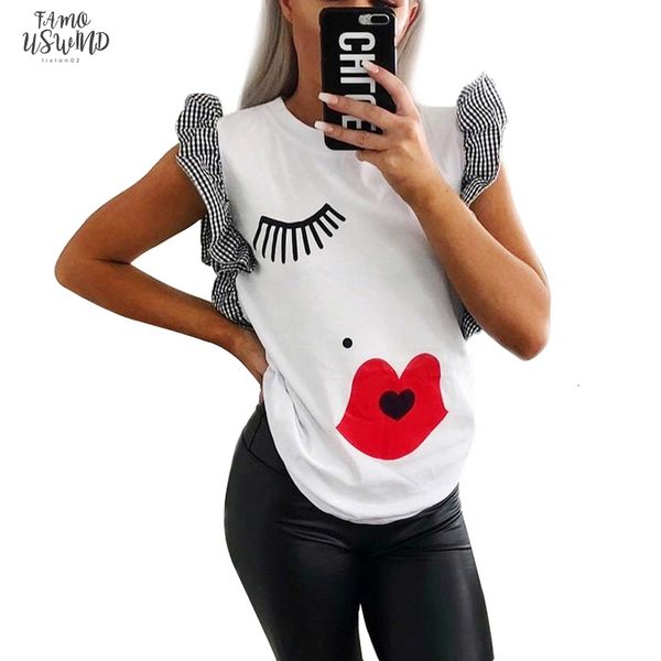 new women ruffle fashion eyelashes red lips print t shirt clothes 2020 summer ladies streetwear white casual tshirt
new women ruffle fashion eyelashes red lips print t shirt clothes 2020 summer ladies streetwear white casual tshirt