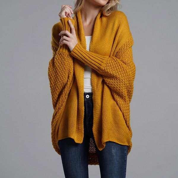 autumn winter flat knitted cardigans coat women fashion long sleeve batwing sweater beautiful womans cardigan y200720, White;black
autumn winter flat knitted cardigans coat women fashion long sleeve batwing sweater beautiful womans cardigan y200720, White;black