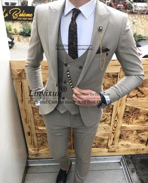 men suit slim fit 3 piece grey casual prom tuxedos groom peaked lapel business for wedding suits men 2020 (blazer+vest+pant, White;black
men suit slim fit 3 piece grey casual prom tuxedos groom peaked lapel business for wedding suits men 2020 (blazer+vest+pant, White;black