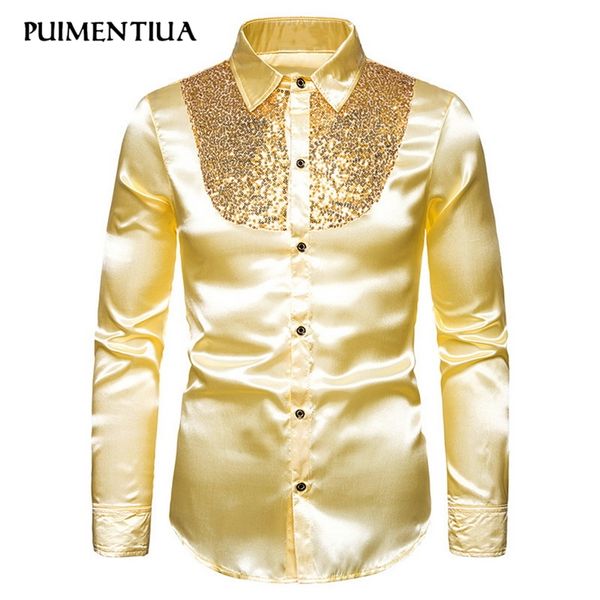 puimentiua sequin shirt men wedding groom dress long sleeve shirts mens nightclub disco dance party prom custyme fashion 2020, White;black
puimentiua sequin shirt men wedding groom dress long sleeve shirts mens nightclub disco dance party prom custyme fashion 2020, White;black