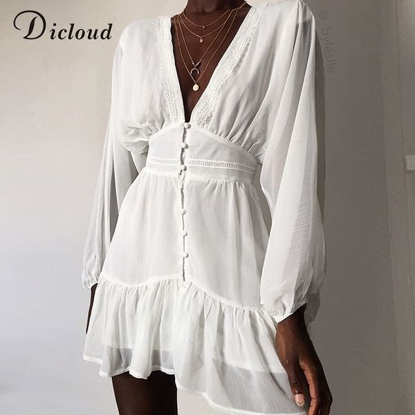 dicloud plunge v neck women's spring summer dress white lace long sleeve mini party dress ruffle elegant clothing 2020, Black;gray
dicloud plunge v neck women's spring summer dress white lace long sleeve mini party dress ruffle elegant clothing 2020, Black;gray