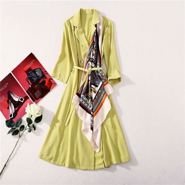 elegant lady autumn dress women 2020 fashion three quarter sleeve notched collar blazer dress with removable scarf, Black;gray
elegant lady autumn dress women 2020 fashion three quarter sleeve notched collar blazer dress with removable scarf, Black;gray