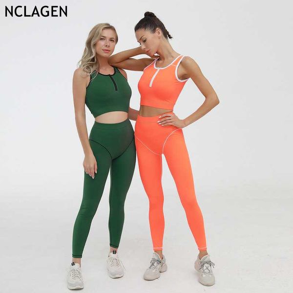 nclagen yoga suit sports fitness suit running two-piece set women sportswear gym workout push-up bra fitness leggings, White;red
nclagen yoga suit sports fitness suit running two-piece set women sportswear gym workout push-up bra fitness leggings, White;red