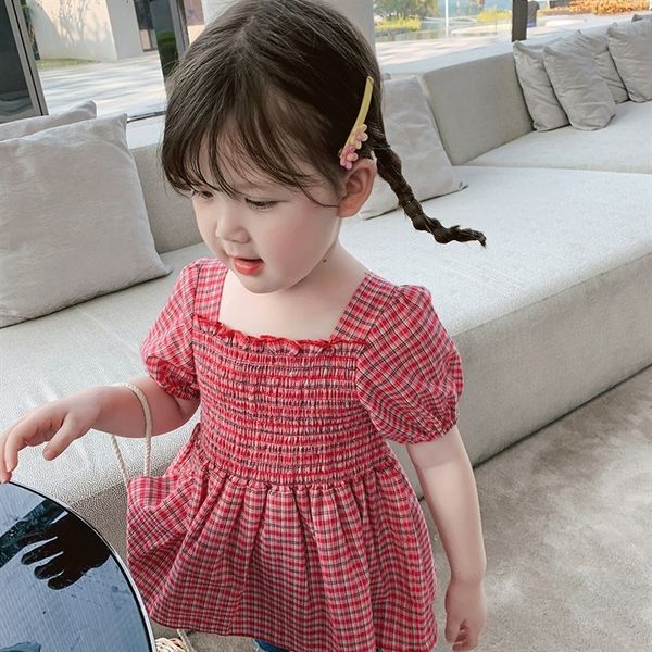 1v5sn wear tong chen shan children's tong chen shan 2020 new girl's summer wear western bubble sleeve plaid shirt baby's shor, White;black
1v5sn wear tong chen shan children's tong chen shan 2020 new girl's summer wear western bubble sleeve plaid shirt baby's shor, White;black
