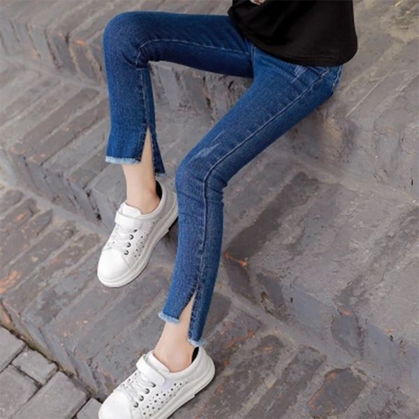 jiuque autumn 2020 new girl jeans korean style stretch slim leggings medium and tight jeans tight pants big girl pencil pants, Blue
jiuque autumn 2020 new girl jeans korean style stretch slim leggings medium and tight jeans tight pants big girl pencil pants, Blue