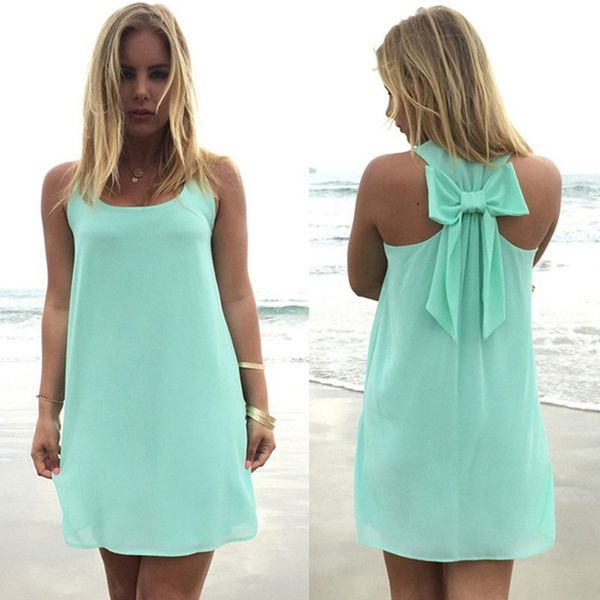 2020 summer women short dress back bow tie chiffon ladies dress casual sleeveless boho mini dresses vestidos plus size, Black;gray
2020 summer women short dress back bow tie chiffon ladies dress casual sleeveless boho mini dresses vestidos plus size, Black;gray