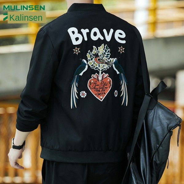 mulinson embroidered coatcoat autumn 2019 new thin jacket men's personalized embroidered coat korean men's clothing, Black;brown
mulinson embroidered coatcoat autumn 2019 new thin jacket men's personalized embroidered coat korean men's clothing, Black;brown
