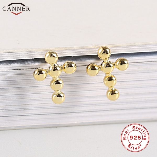 januarysnow gold color cross stud earrings for women small metal beads earrings 925 sterling silver mini earrings fashion jewelry h40, Golden
januarysnow gold color cross stud earrings for women small metal beads earrings 925 sterling silver mini earrings fashion jewelry h40, Golden