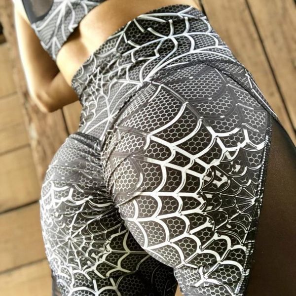 push up fitness leggings women mesh patchwork high waist black legins spider web printing skinny stretch panties
push up fitness leggings women mesh patchwork high waist black legins spider web printing skinny stretch panties