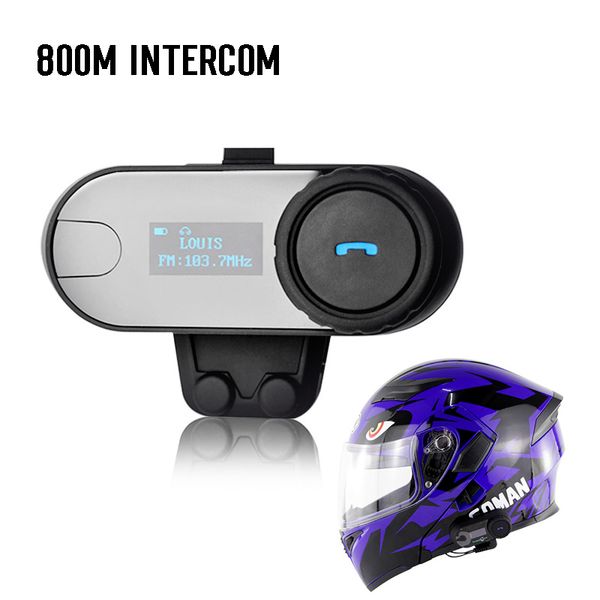 2x motorcycle bt bluetooth interphone headset lcd screen fm radio 800m walkie talkie t-com 3 riders talking bluetooth headsets
2x motorcycle bt bluetooth interphone headset lcd screen fm radio 800m walkie talkie t-com 3 riders talking bluetooth headsets