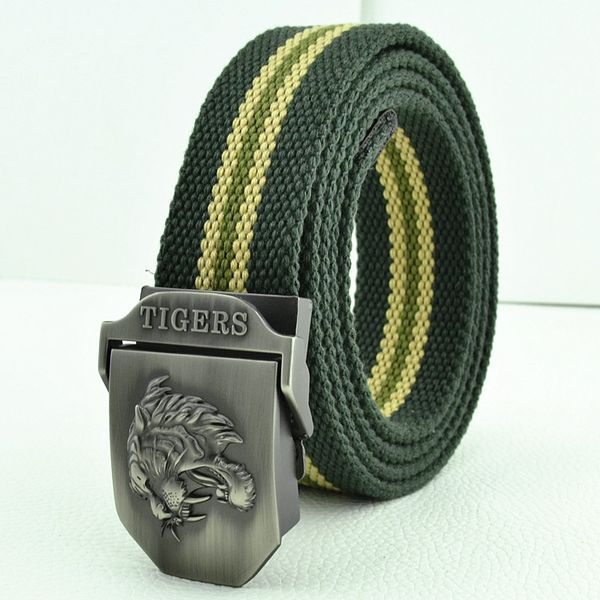 tactical belts for men tigers buckle multicolor canvas body width 3.8cm length 110 140 160cm fashion brand waist tape, Black;brown
tactical belts for men tigers buckle multicolor canvas body width 3.8cm length 110 140 160cm fashion brand waist tape, Black;brown