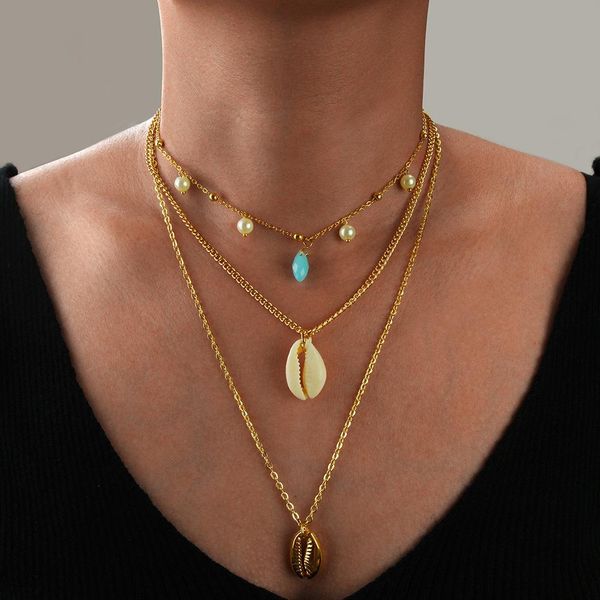 bohemian necklaces womens multi-layer necklace natural shell pearl accessories national style characteristic alloy pendants elegant jewelry
bohemian necklaces womens multi-layer necklace natural shell pearl accessories national style characteristic alloy pendants elegant jewelry