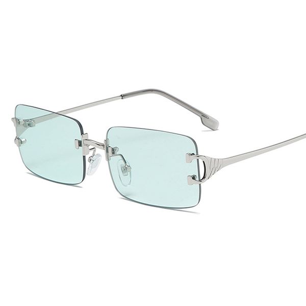 summer new square frameless trimmed ladies sunglasses metal retro wild sunshade colored fashion personality trend men glasses, White;black
summer new square frameless trimmed ladies sunglasses metal retro wild sunshade colored fashion personality trend men glasses, White;black