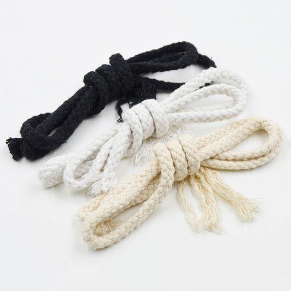 yarn 8mmx10meters diy handmade cotton rope woven cord string for accessories bag craft projects cordon coton rond 3 color, Black;white
yarn 8mmx10meters diy handmade cotton rope woven cord string for accessories bag craft projects cordon coton rond 3 color, Black;white