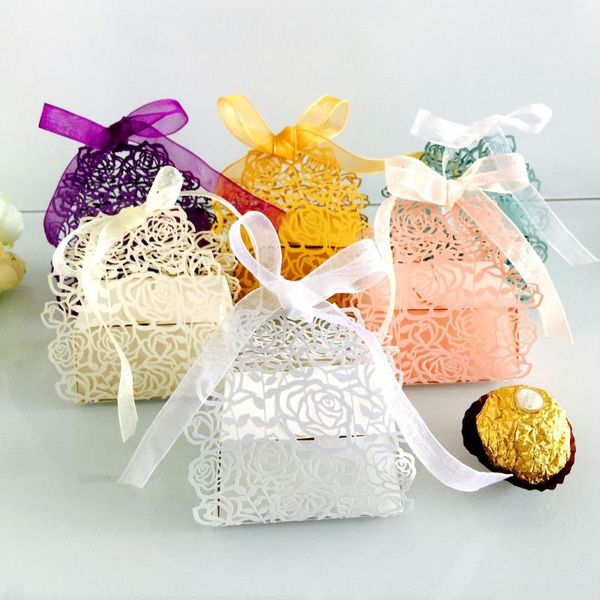 gift wrap laser hollow rose flower candy box paper favor boxes chocolate with ribbon for baby shower wedding party supplies 
gift wrap laser hollow rose flower candy box paper favor boxes chocolate with ribbon for baby shower wedding party supplies