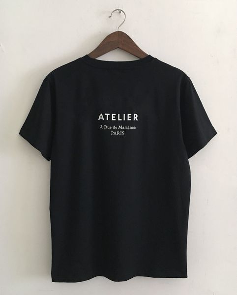 new mens designer brand t-shirts o collar women short sleeve paris italy brand atelier 3 rue de marignan printing 100% cotton, White;black
new mens designer brand t-shirts o collar women short sleeve paris italy brand atelier 3 rue de marignan printing 100% cotton, White;black