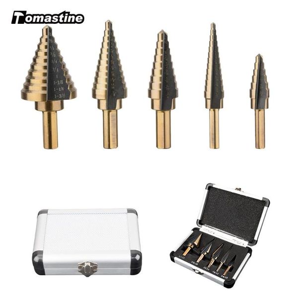 5pcs metric high speed steel cobalt coated step drill bit set multiple hole 50 sizes power tool accessories with aluminum case
5pcs metric high speed steel cobalt coated step drill bit set multiple hole 50 sizes power tool accessories with aluminum case