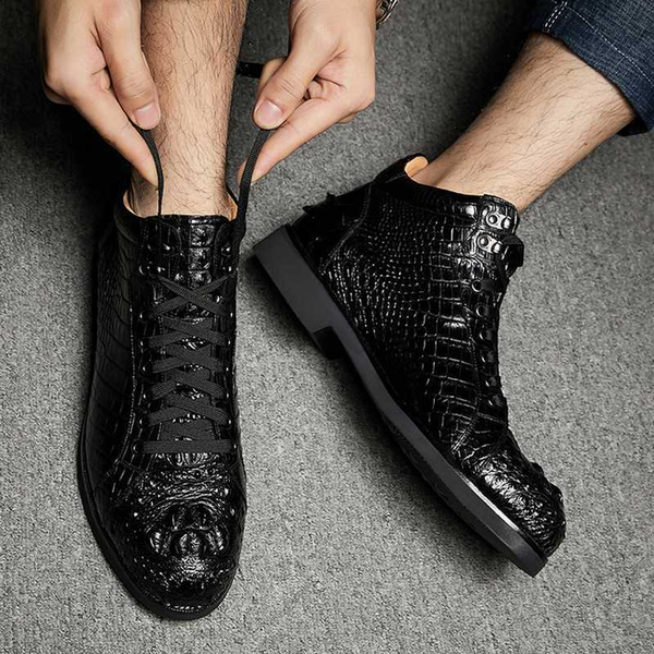 ourui new true crocodile boot men's boots real crocodile low help men shoes black shoes
ourui new true crocodile boot men's boots real crocodile low help men shoes black shoes