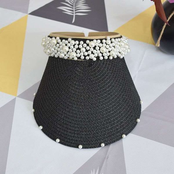xiaoxiangfeng hand-sewed pearl pearl straw children's summer sky straw sun hat women's sun-proof face-covering big eaves sun hat, Blue;gray
xiaoxiangfeng hand-sewed pearl pearl straw children's summer sky straw sun hat women's sun-proof face-covering big eaves sun hat, Blue;gray