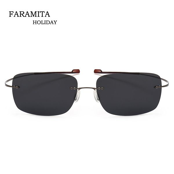 faramita holiday man men titanium rimless sunscreen polarized light soft driving night rectangle sunglasses sun glasses tac lens, White;black
faramita holiday man men titanium rimless sunscreen polarized light soft driving night rectangle sunglasses sun glasses tac lens, White;black