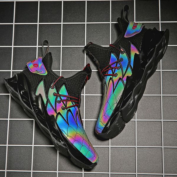 men's shoes flyweather comfortable breathable non-leather casual sneakers running shoes new flying weaving chameleon tide, Black
men's shoes flyweather comfortable breathable non-leather casual sneakers running shoes new flying weaving chameleon tide, Black