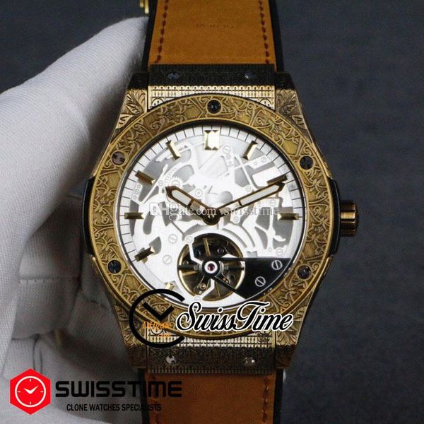 new retro big automatic tourbillon mens watch yellow gold carving tattoo silver texture dial stick markers brown rubber swisstime hubg13c3, Slivery;brown
new retro big automatic tourbillon mens watch yellow gold carving tattoo silver texture dial stick markers brown rubber swisstime hubg13c3, Slivery;brown