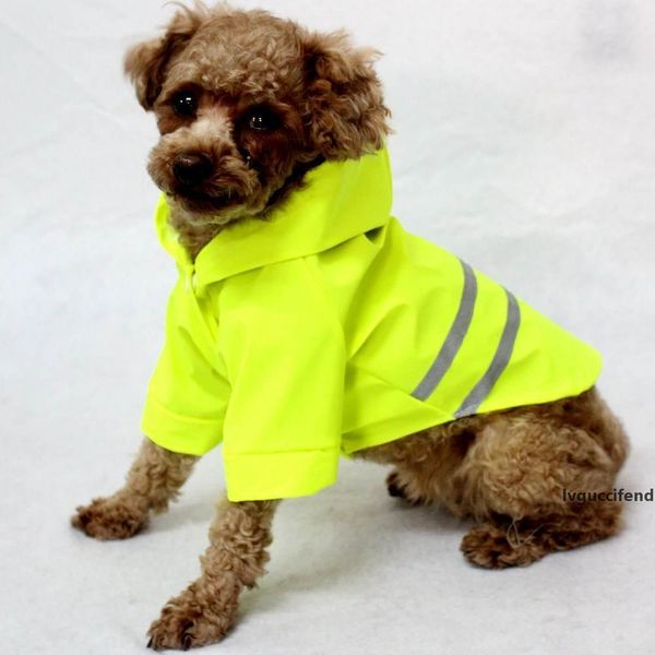 gomaomi waterproof pet dog raincoat clothes with reflective stripe dog hoodie jacket t200328
gomaomi waterproof pet dog raincoat clothes with reflective stripe dog hoodie jacket t200328