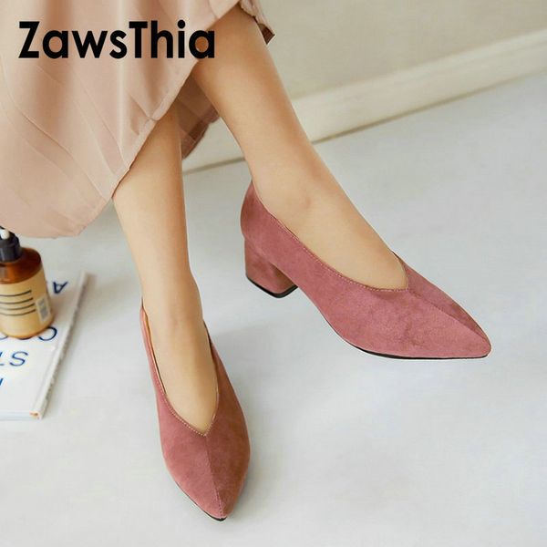 zawsthia spring autumn pointed toe v cut design square chunky high heels fashion woman pumps party wedding retro women shoes t200804, Black
zawsthia spring autumn pointed toe v cut design square chunky high heels fashion woman pumps party wedding retro women shoes t200804, Black