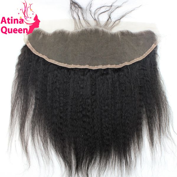 atina queen kinky straight 13x4 ear to ear full lace frontal closure with baby hair italian coarse remy human hair ing, Black
atina queen kinky straight 13x4 ear to ear full lace frontal closure with baby hair italian coarse remy human hair ing, Black
