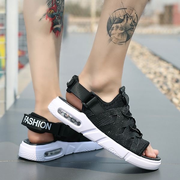 robust2020 and slippers men's sandals fashionable dual-use air cushion for outdoor wear fashion beach, Black
robust2020 and slippers men's sandals fashionable dual-use air cushion for outdoor wear fashion beach, Black