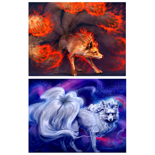 full diamond 5d animal diamond painting ice fire fox diy diamond embroidery kit landscape mosaic home decoration gift
full diamond 5d animal diamond painting ice fire fox diy diamond embroidery kit landscape mosaic home decoration gift