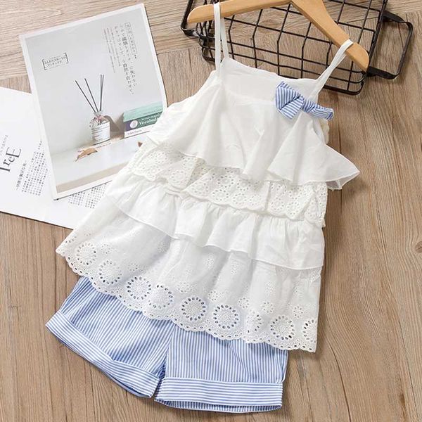 clothing sets summer striped girls sleeveless set cute girl bow sling t-shirt shorts 3-7 years old children clothes, White
clothing sets summer striped girls sleeveless set cute girl bow sling t-shirt shorts 3-7 years old children clothes, White