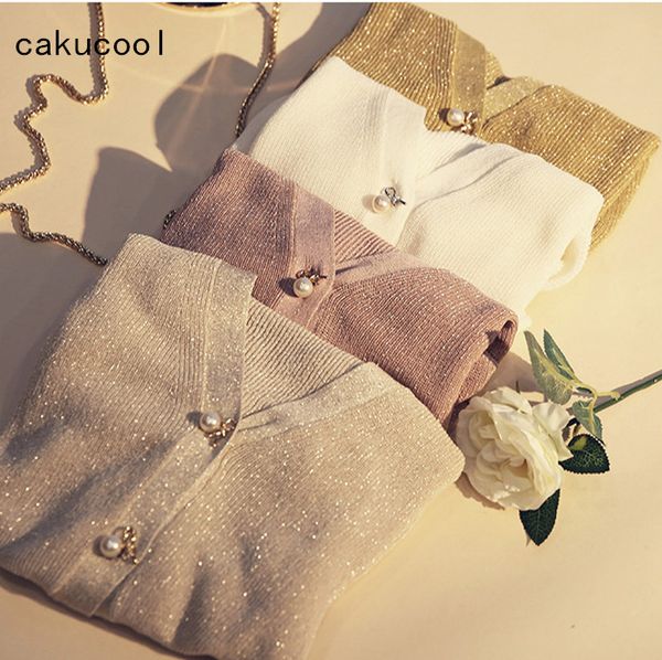 cakucool корейский v шеи однобортный cardigans женщины тонкий вскользь gold shiny люрексом basic knit пальто свитер casaco женский 6color, White
cakucool корейский v шеи однобортный cardigans женщины тонкий вскользь gold shiny люрексом basic knit пальто свитер casaco женский 6color, White